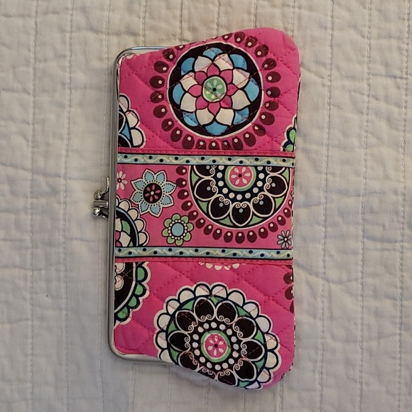 Vera Bradley Handbags - Vera Bradley Clutch Double Snap Top Wallet